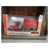 ERTL FORD 1918 TRACTOR TRAILER BANK TRUE VALUE