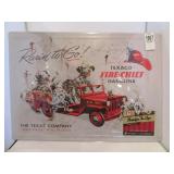 NEW METAL SIGN 12'X17' TEXACO GAS W/ DOGS