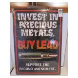 NEW METAL SIGN 12'X17' BUY LEAD
