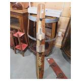 KIDS WATER SKI COAT RACK W/ CAST IRON HOOKS