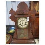 OAK WATERBURY MANTEL CLOCK W/ KEY