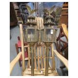 PR BRASS LIGHTS 36' TALL W/ EAGLES