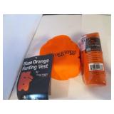 HUNTING VEST ORANGE CANVAS PUPPY DUMMY TOY