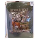 NEW METAL SIGN 12'X17' STRUT & RUT TURKEY & DEER