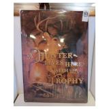 NEW METAL SIGN 12'X17' A HUNTER LIVES HERE