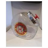 HERSHEYS CHOCOLATE  GLASS CONTAINER W/ METAL LID