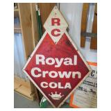 METAL ROYAL CROWN COLA SIGN 36'X 54'
