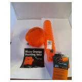 HUNTING VEST ORANGE PLASTIC DUMMY