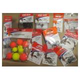 FISHING-HOOKS, LEADS, SWIVELS, SINKERS