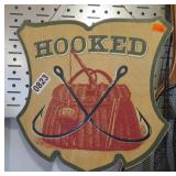 WOODEN FISHING SIGN 11X11