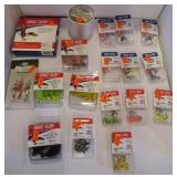 FISHING-JIGS,LINE,SPOONS ETC