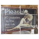 12'x16' METAL SIGN NO HUSSIES
