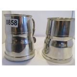 2 PEWTER STEINS MADE IN IRELAND 5'