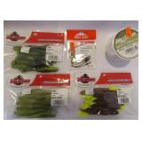 FISHING-LURES, HOOKS, LINE