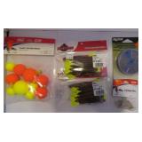 FISHING-LURES, HOOKS, BOBBERS, BELL