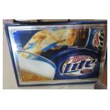 MILLER LIGHT FRAMED MIRROR 2006 26'X38'