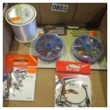 FISHING-FLIES,SWIVELS, LEADS, LINE