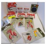 FISHING-LURES,SPINNERS,LINES,HOOKS,SINKERS ETC