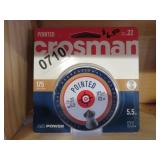 2 TINS CROSMAN .22 POINTED PELLETS 175 EA
