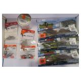FISHING-LURES,SINKERS, LINE, BELL