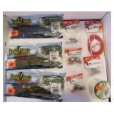 FISHING-LURES, SINKERS, BELL, LINE ETC