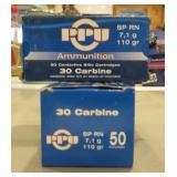 **AMMUNITION 30 CARBINE 2 BXS 50 (100 ROUNDS)