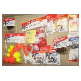 FISHING-HOOKS, SWIVELS, LEADS, BOBBERS