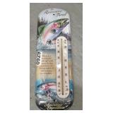 12' METAL THERMOMETER RAINBOW TROUT