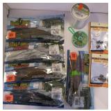 FISHING-LURES, SINKERS, LINE