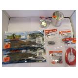 FISHING-LURES,SINKERS, LINE, BELL