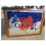 FRAMED MOLSEN CANADIAN LAGER MIRROR 35'X26'