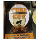 TUBE CUT TOBACCO METAL ADVERTISING SIGN 16'X24'