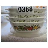 CORNINGWARE 1 3/4 CUP DISHES (4)