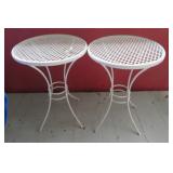 2 METAL PLANT STANDS