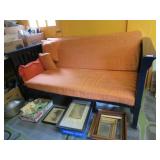 COUCH CUSTOM MADE FROM BEDFRAME 66' X 33' X 30'