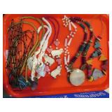 WOODEN/BRAIDED/BEADED NECKLACES (7)