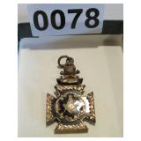 ANTIQUE FREEMASON GOLD FILLED PENDANT