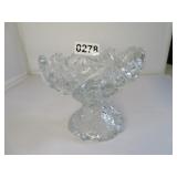 NU CUT GLASS COMPOTE 4'