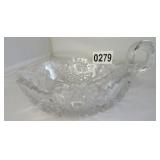 DEEP CUT GLASS W/HANDLE 3'