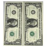 1969 A ONE DOLLAR BILLS QTY. 10