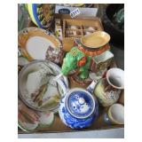 BX SAKI CUPS, VASES,S/P, PLATES,ELEPHANT ETC