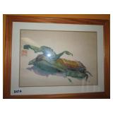 EAR OF CORN PRINT/FRAME - JAPAN 16' X 20'