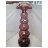 PURPLE GLASS VASE 17'