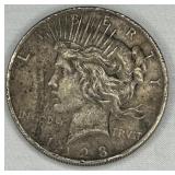 USA PEACE SILVER DOLLAR 1923