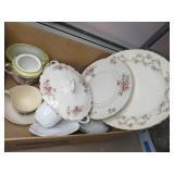 BX CUPS, SAUCERS, PLATTER, COVERED DISH ETC