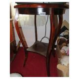 ROUND MAHOGANY STAND 20'X 29' TALL