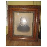 EARLY LARGE OAK FRAME / PRINT