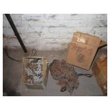 UNDER WORK BENCH TIRE CHAINS HOSE ETC