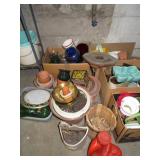 LG LOT OF PLANTERS VASES