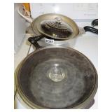 WAGNER: CI SKILLETS, ALUM DUTCH OVEN,GLASS LID